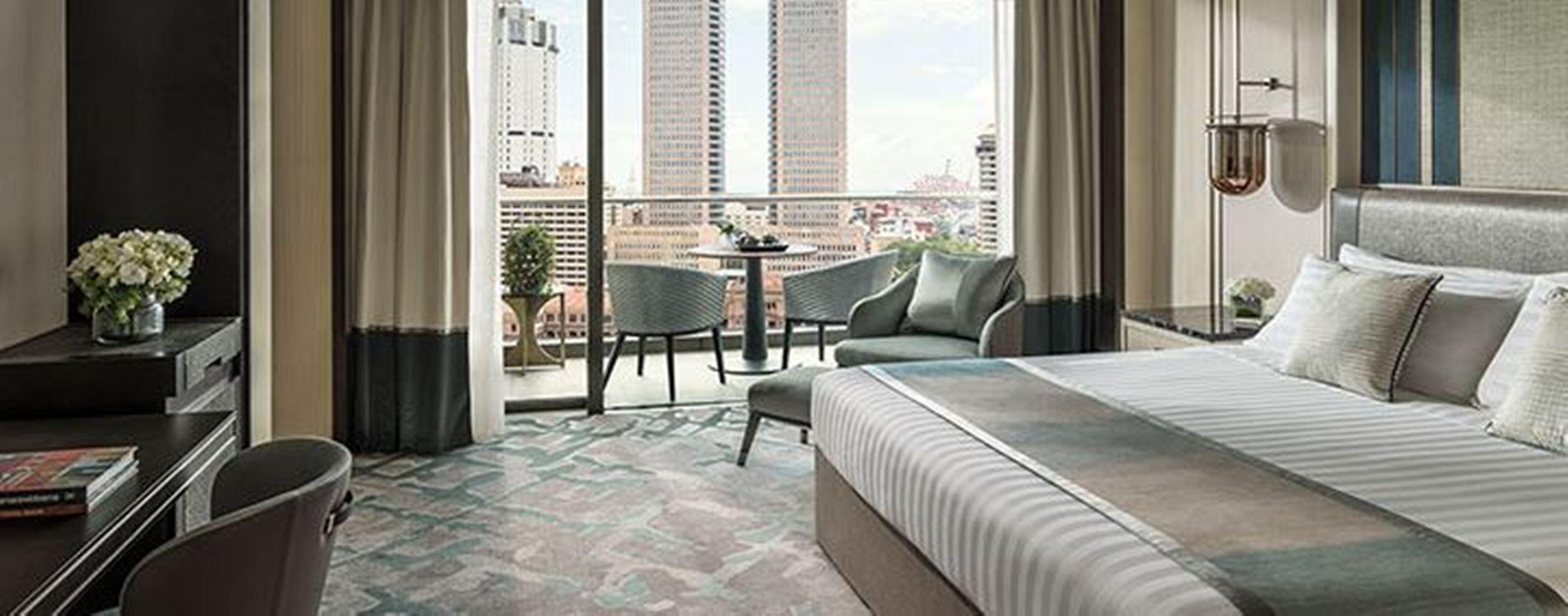 Shangri-La كولمبو المظهر الخارجي الصورة A guest room at the hotel