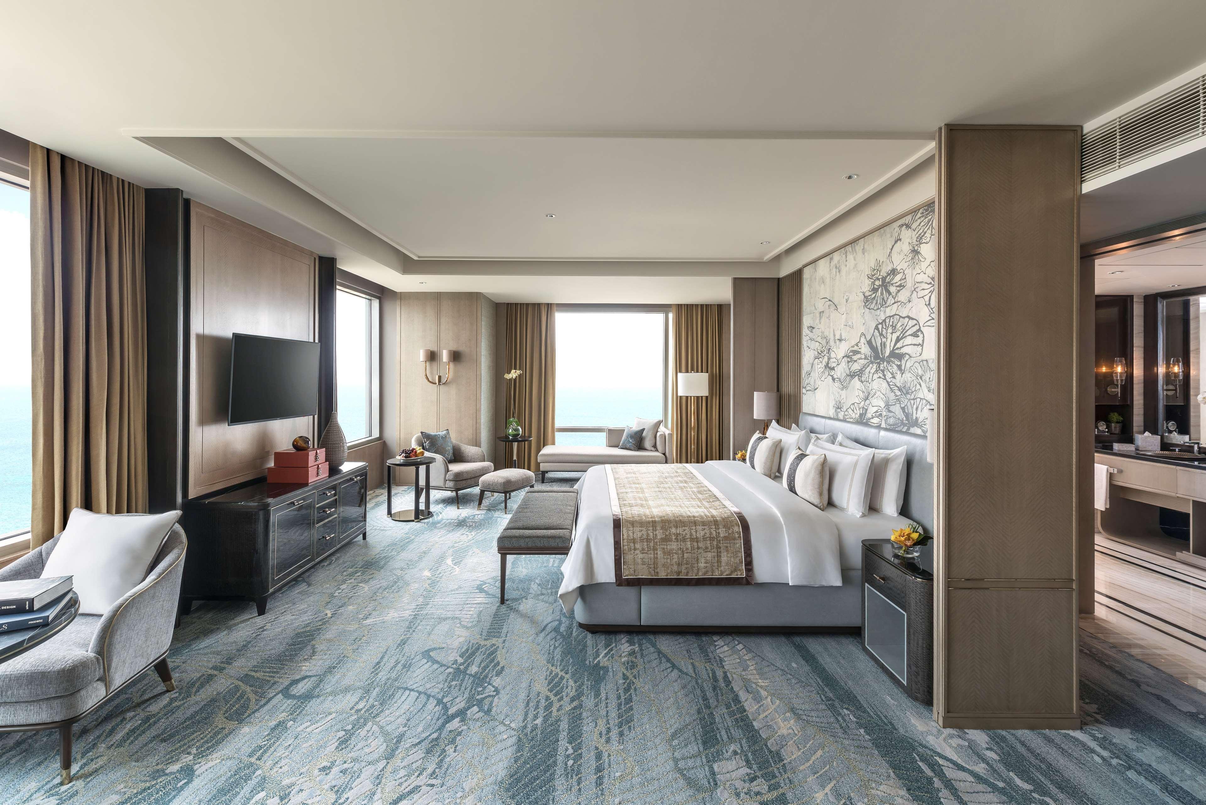 Shangri-La كولمبو المظهر الخارجي الصورة A bedroom at the hotel