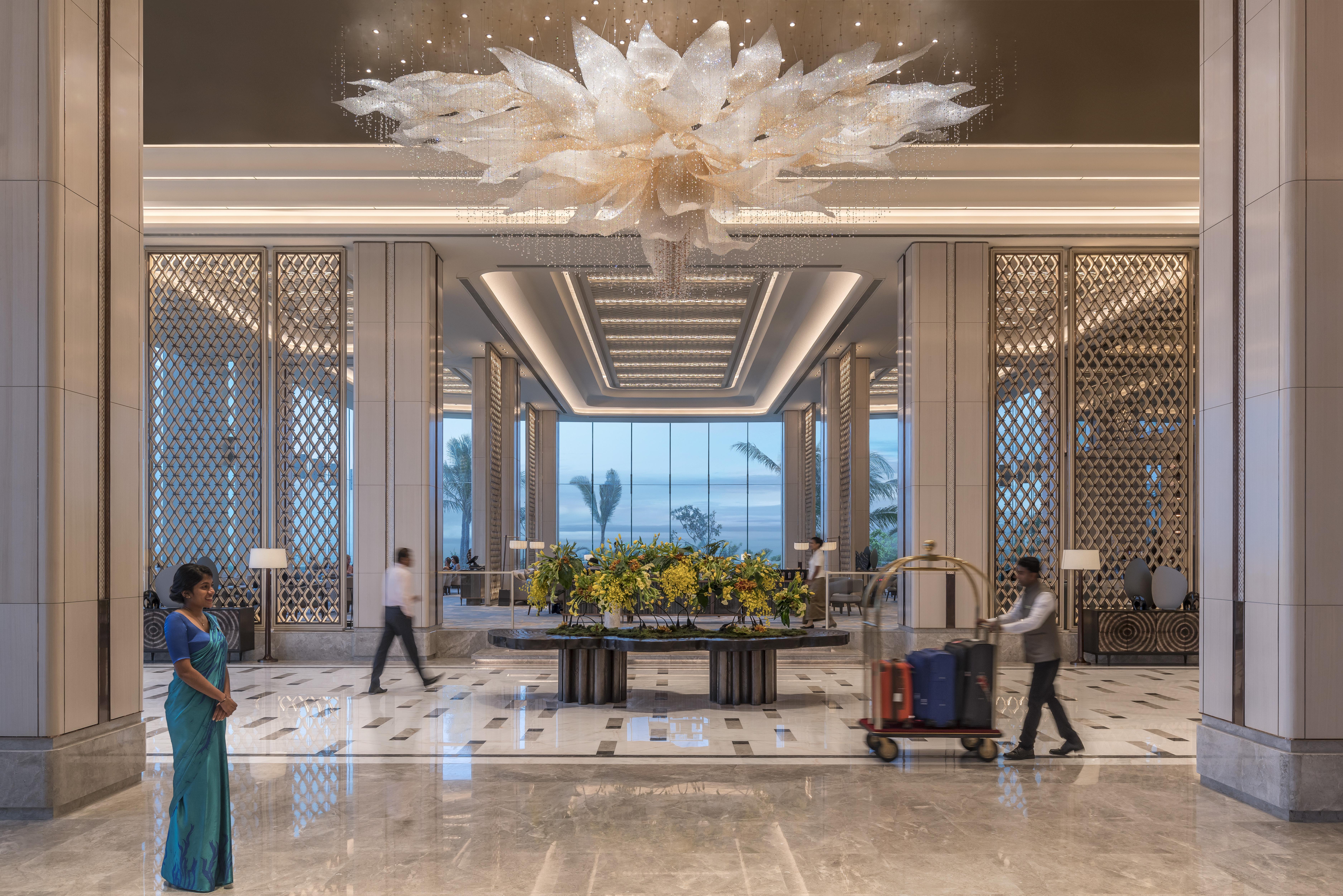 Shangri-La كولمبو المظهر الخارجي الصورة The lobby of the hotel