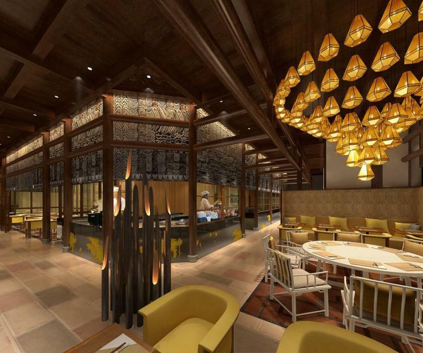 Shangri-La كولمبو المظهر الخارجي الصورة The interior of the restaurant